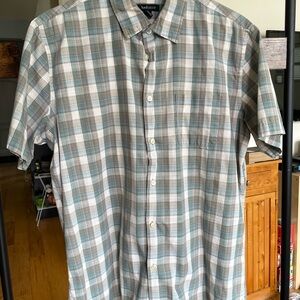 Van Heusen Men's Casual Plaid Shirt - Gray and Green